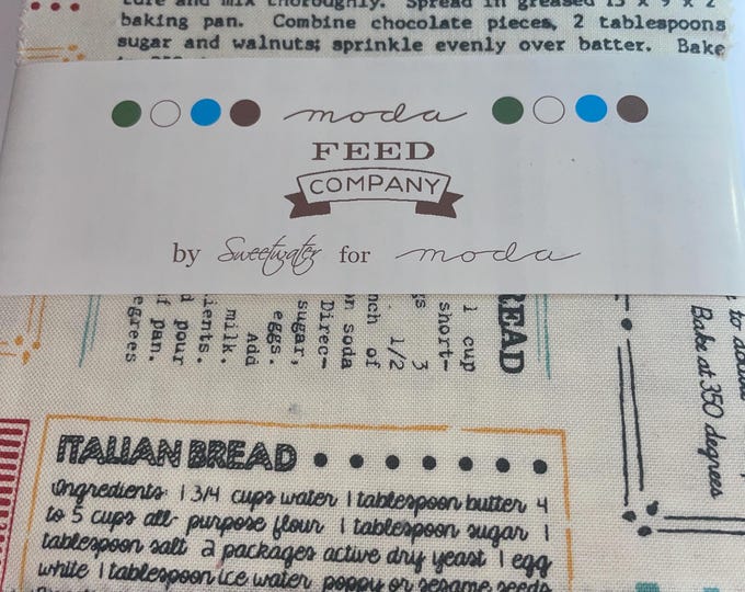 Feed Company  5" Charm Pack by Sweetwater for Moda - 42 Pieces, Hard to Find, Out of Print