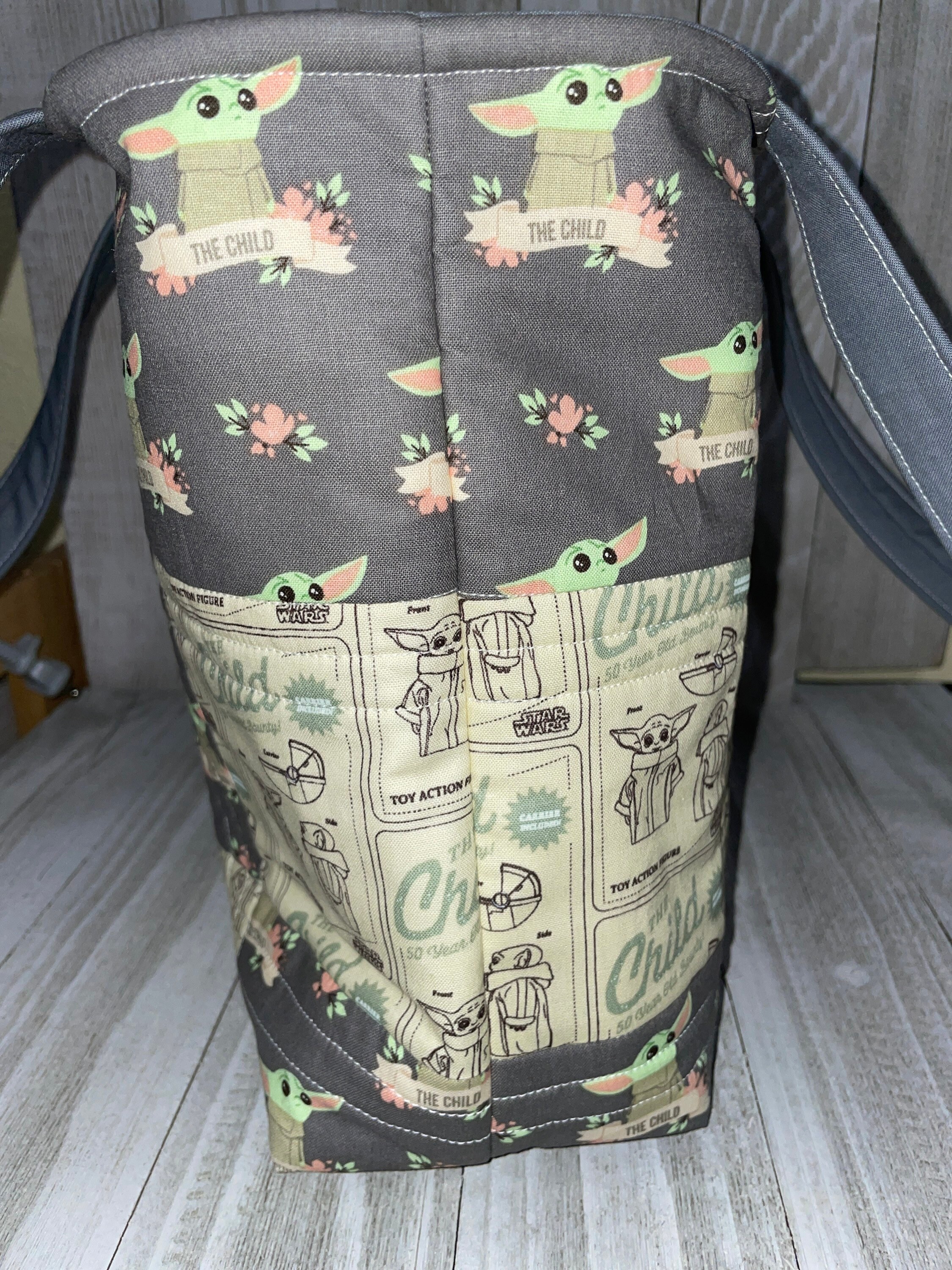 Baby Yoda Bag Star Wars Bag Quilted Bag Handmade Bag Etsy