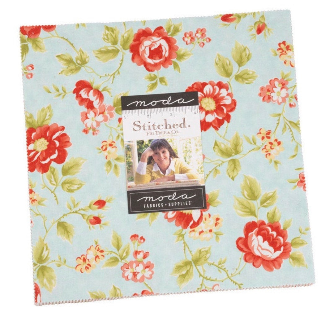 Stitched 10" Layer Cake by Fig Tree Co. for Moda - 42 Pieces - Etsy