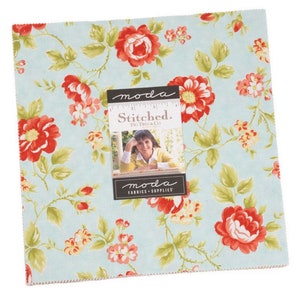 Stitched  10&quot; Layer Cake by Fig Tree Co. for Moda - 42 Pieces