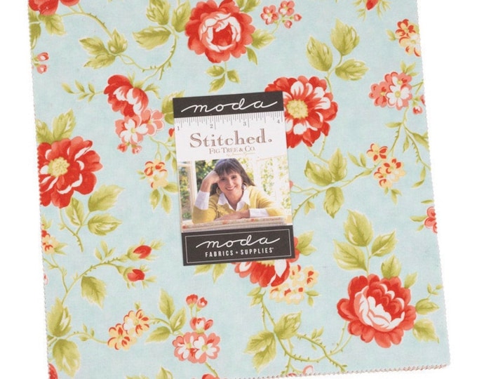 Stitched  10" Layer Cake by Fig Tree Co. for Moda - 42 Pieces