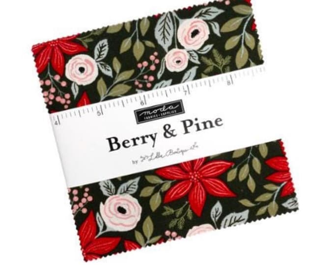 Berry and Pine 5" Charm Pack by Lella Boutique for Moda - 42 Pieces