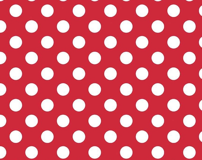 Medium Dot Red Fabric by Riley Blake Designs