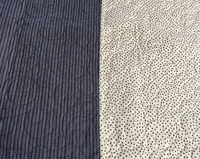 Baby Quilt; Baby Shower Gift; Blue and White Quilt; Boy Quilt