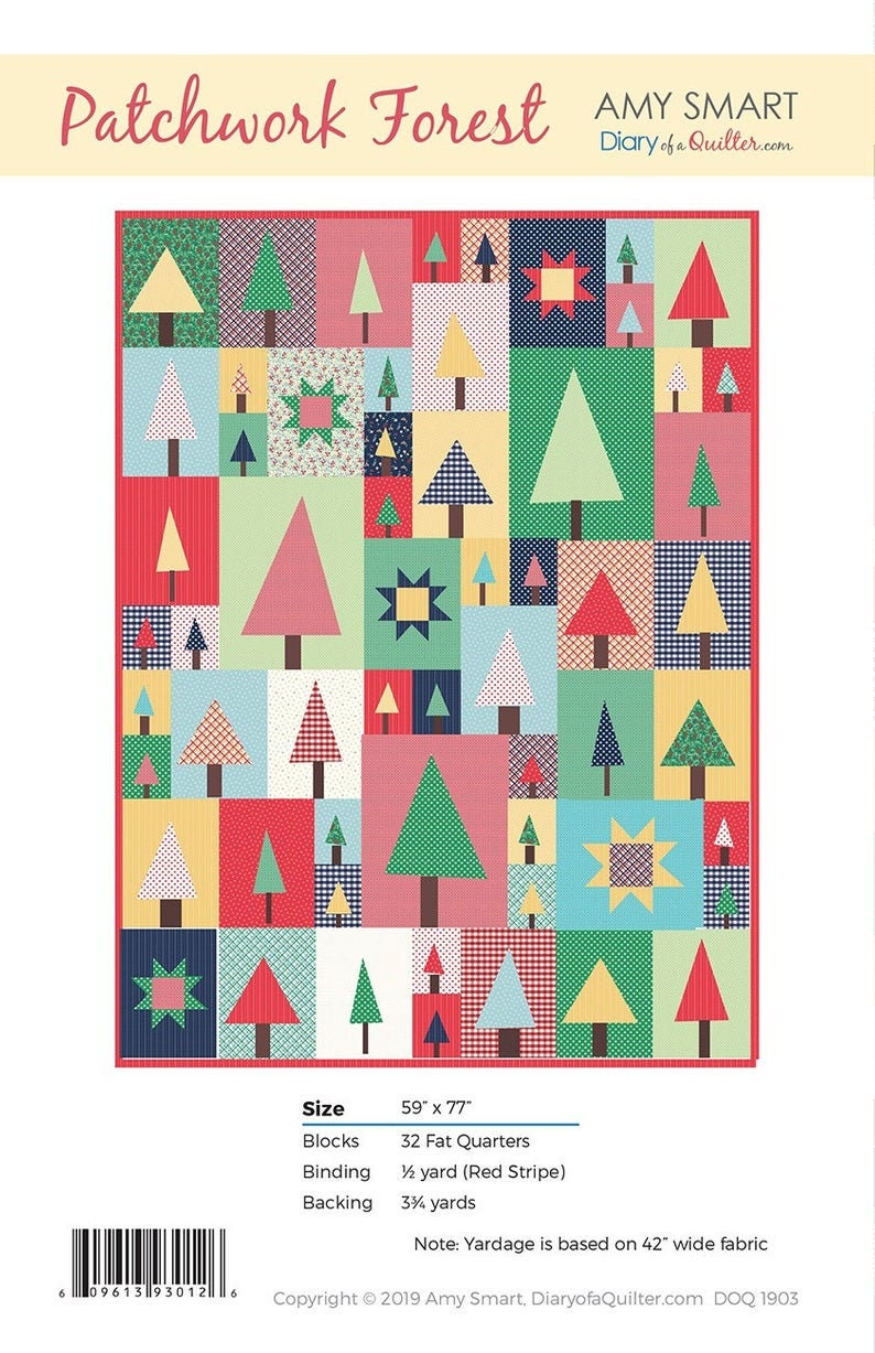 Pine Hollow Patchwork Forest Quilt Pattern by Amy Smart for Riley Blake