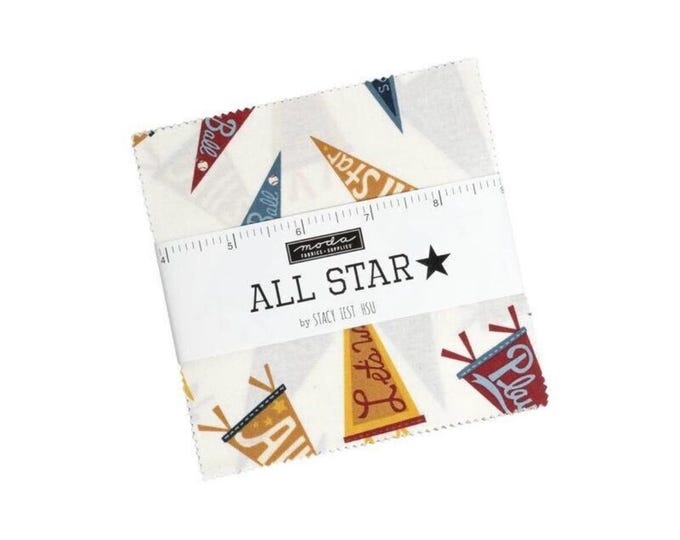 All Star 5" Charm Pack by Stacy Iest Hsu for Moda - 42 Pieces