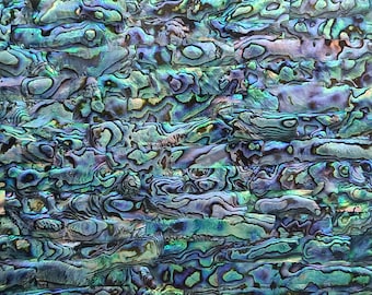 Abalone AAA met zwarte schelp zelfklevend fineervel (parelmoerschelp) 9,5 x 5,5 inch - A2