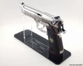 Classic Piano Black Acrylic Beretta M92 Stand with Engraved Text (Can be customized to fit other models) product logo