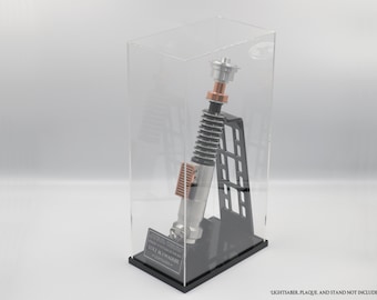Acrylic Display Case for Vertical Lightsaber Stand (11x18x32cm)