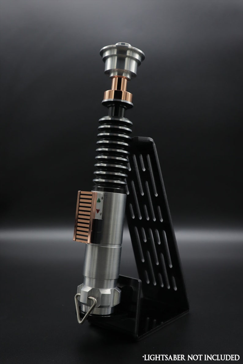 Classic Piano Black Vertical Acrylic Lightsaber Stand V2.5 image 1