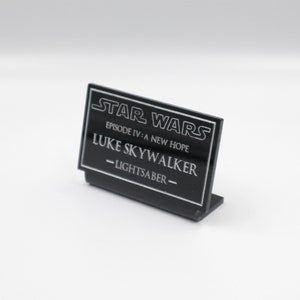 Classic Piano Black Acrylic Plaque with Silver-Painted Engraved Text