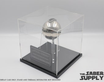 Square Acrylic Display Case for Beskar & Detonator Stands (15cm)