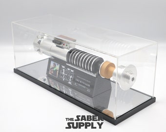Acrylic Lightsaber Display Case with Mirrored Base (Class-III Stand)