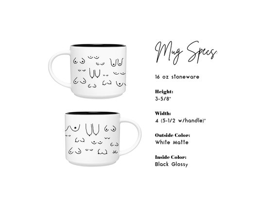 Hot Tits 16 Oz Coffee Mug Feminist Boob Mug Cup Gifts for New Mom