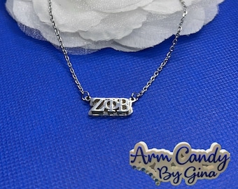 Zeta Phi Beta  3D Necklace