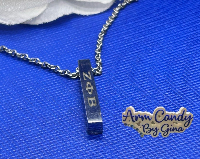 Zeta Phi Beta Sorority, Incorporated Bar Necklace