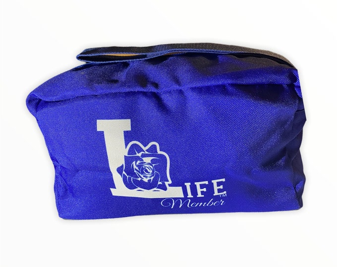 Zeta Phi Beta Life Member Cosmetic Bag