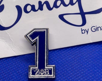 Zeta Phi Beta Number Pin