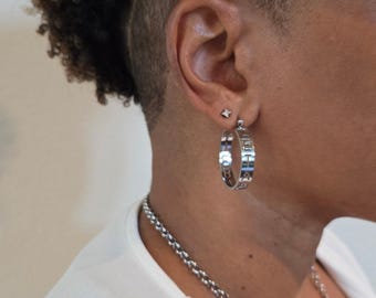 Zeta Phi Beta Hoop Earrings