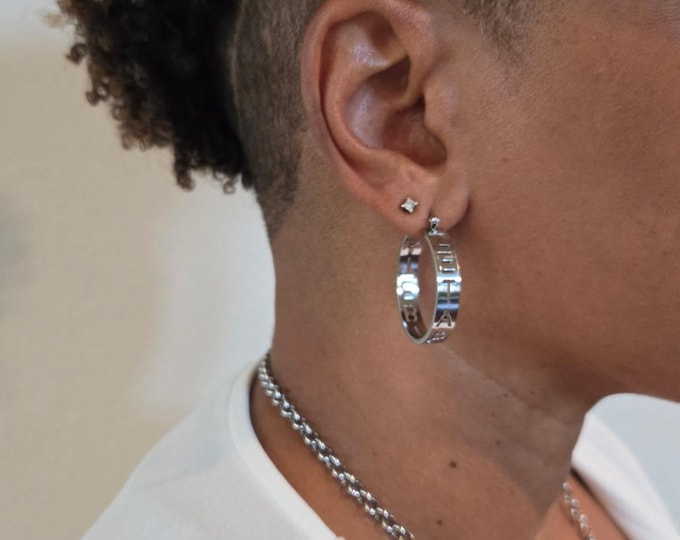 Zeta Phi Beta Hoop Earrings