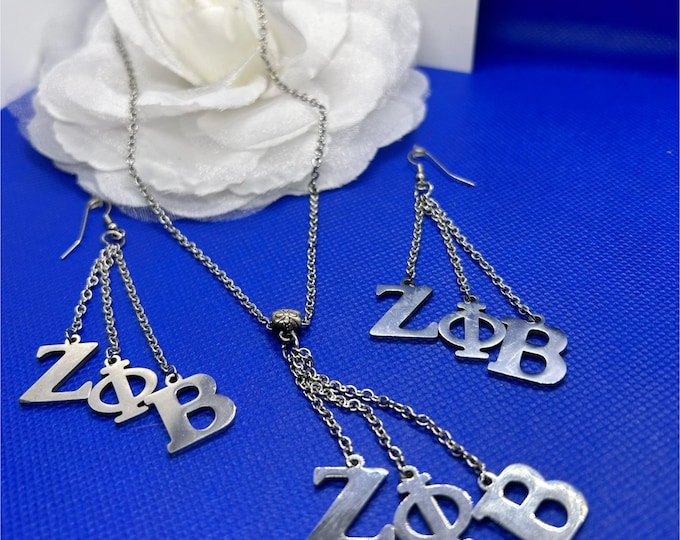 Zeta Phi Beta Dangle Set