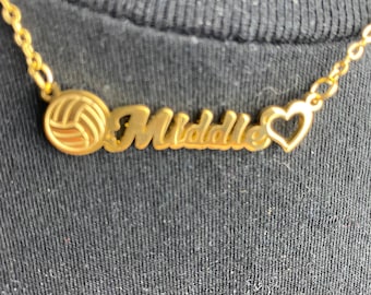 Volleyball “Middle” Necklace