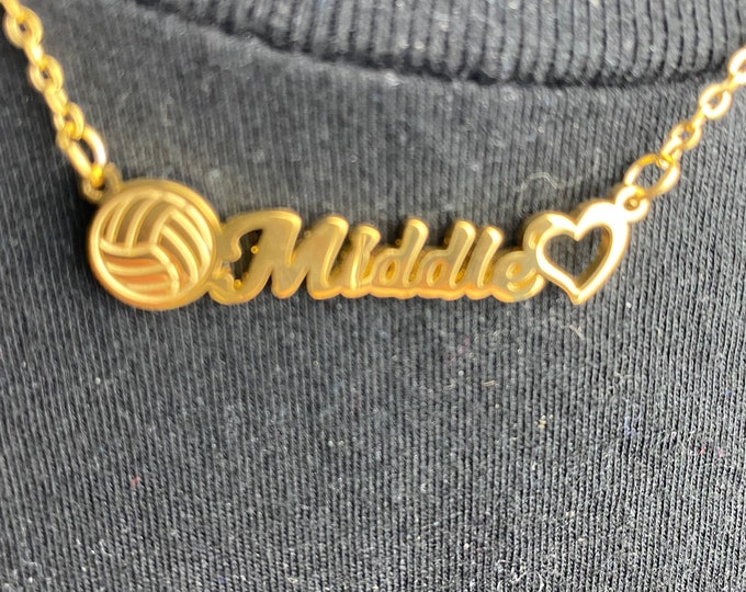 Volleyball “Middle” Necklace