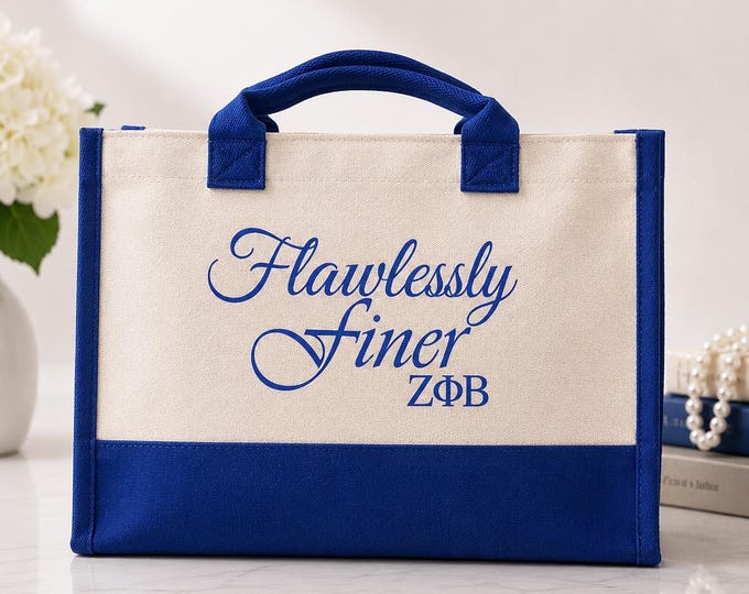 Flawlessly Finer Canvas Tote