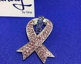 Zeta Phi Beta Breast Cancer Awareness Pin