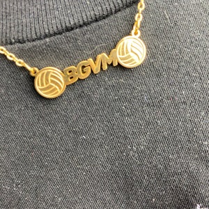Volleyball “BGVM ” Necklace