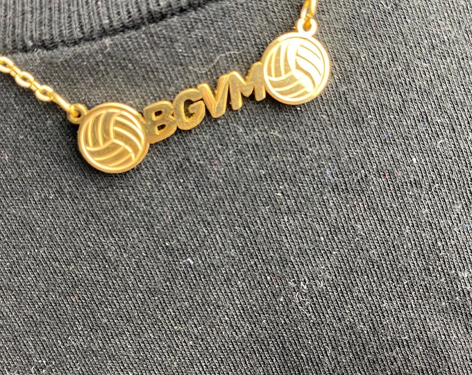 Volleyball “BGVM ” Necklace