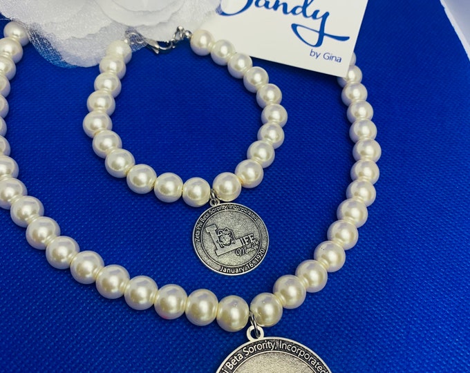 Zeta Phi Beta Life Member Necklace Set