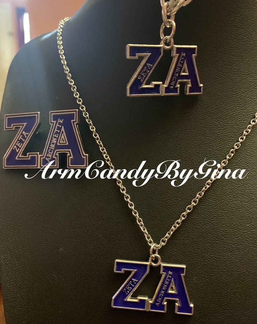 Zeta Phi Beta Necklace Set