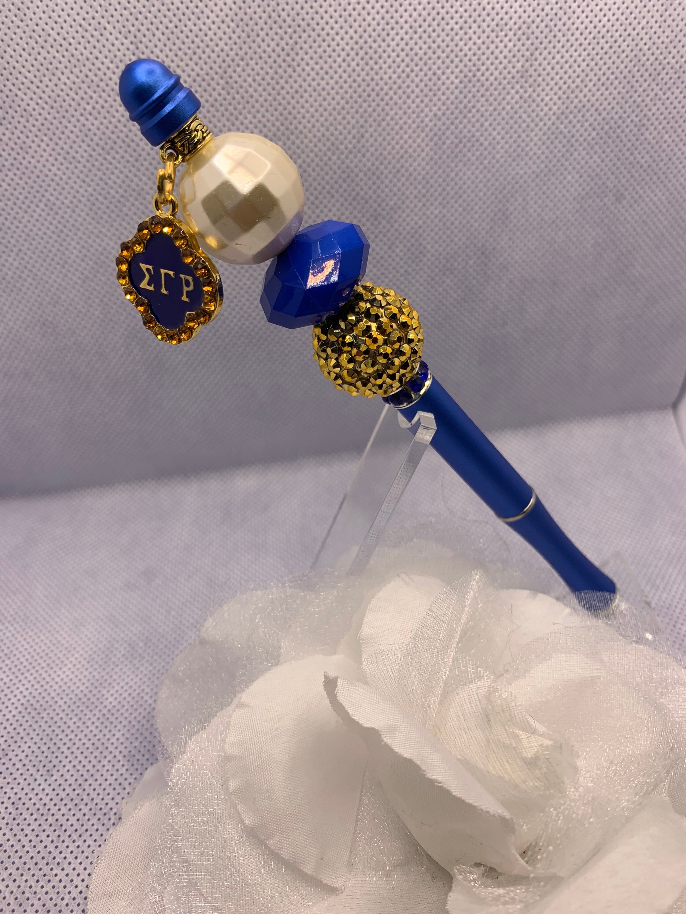 Sigma Gamma Rho Gold Ball and Pearl Pen