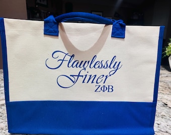 Flawlessly Finer Canvas Tote