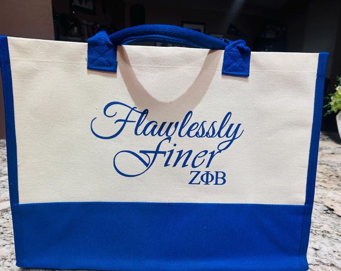 Flawlessly Finer Canvas Tote