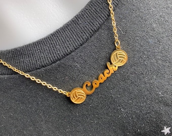 Volleyball “Coach” Necklace