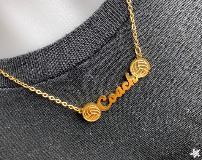 Volleyball “Coach” Necklace