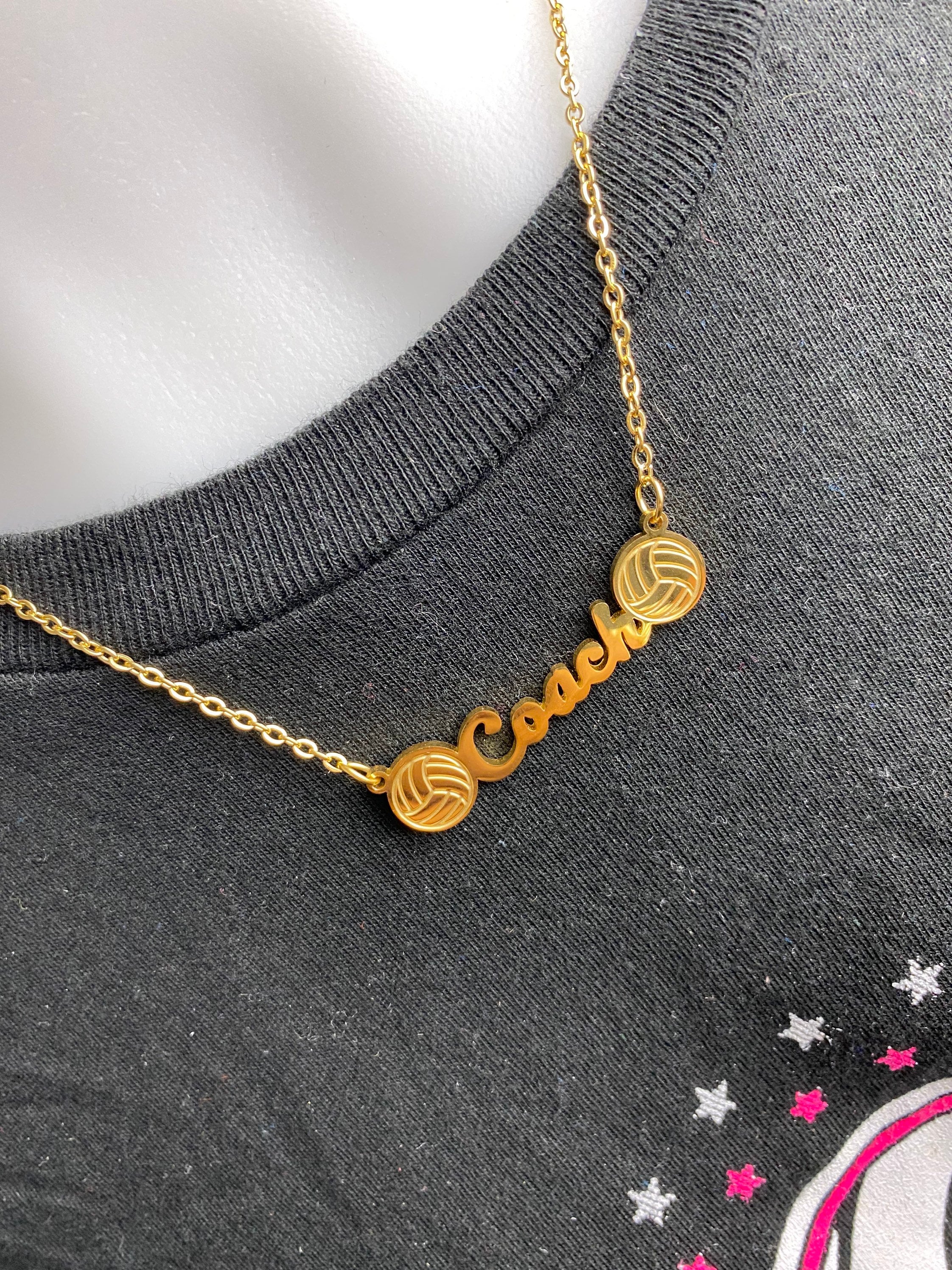 Volleyball “Coach” Necklace