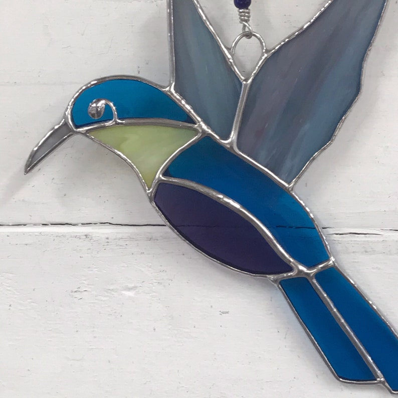 stained glass window hangings STAINED GLASS HUMMINGBIRD hummingbird suncatcher glass art