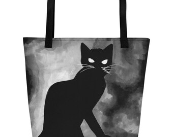 Black Cat Beach Bag