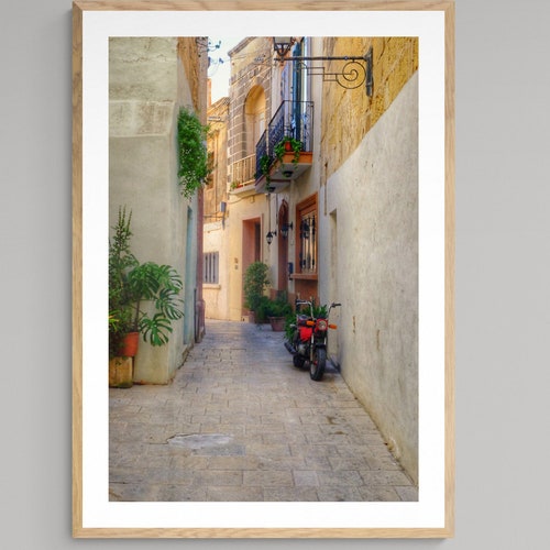 Malta Print Pastel Wall Art Printable Art Santorini Etsy