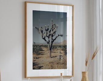 Joshua Tree Photo Print, Fine Art Photography, Boho Wall Art, Southwest Home Decor, Cactus Photo Print, Boho Home Decor