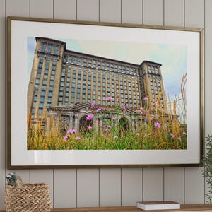 Michigan Central Station, Detroit Wall Art, michigan wall art, Detroit Architecture, Train Station Print