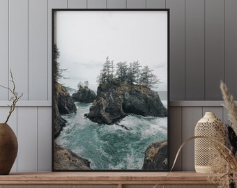 Oregon Coast Print, Coastal Wall Art, Oregon Wall Art, Coastal Photography, Framed Home Decor, Seascape Print