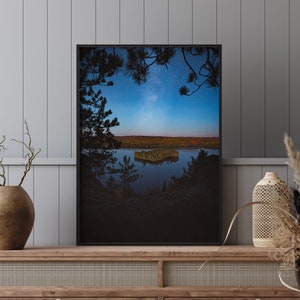 Algonquin Park Milky Way Photo, Whitefish Lake Ontario, Night Sky Photo, Lake Photo, Ontario Milky Way, Starry Sky Photo