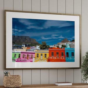 Bo Kaap Cape Town Photo, Cape Town Photo, Cape Town Wall Art, South Africa Fine Art, Bo Kaap Photo, Table Mountain Print