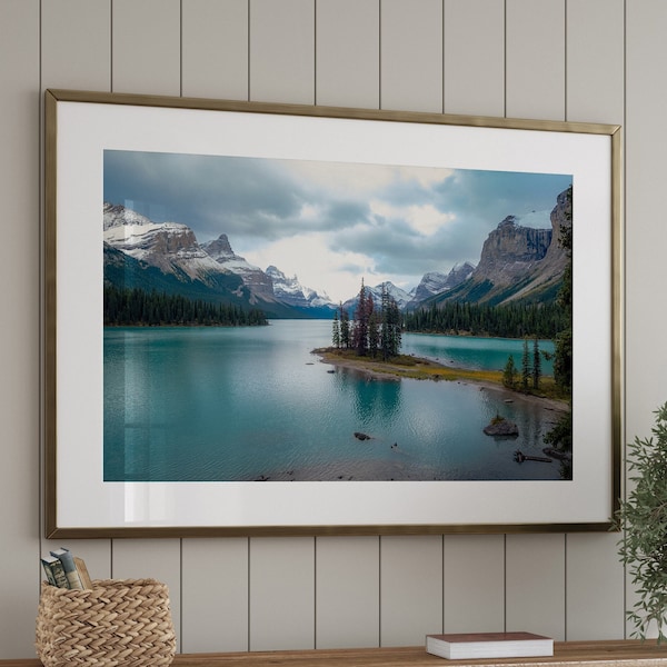 Spirit Island Photo Print, Jasper National Park Photo, Jasper Wall Art, Jasper Home Decor, Canada Landscape Photo