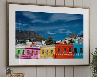 Bo Kaap Cape Town Photo Print: South Africa Colorful Architecture