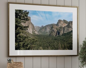 Park Narodowy Yosemite, wydruk: Fotografia krajobrazowa, sztuka ścienna z górami